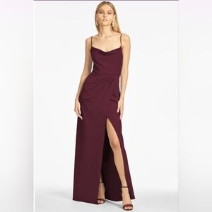 NWT! Sachin & Babi,  Paulina Gown, Deep Wine, Size 4 -MSRP $285